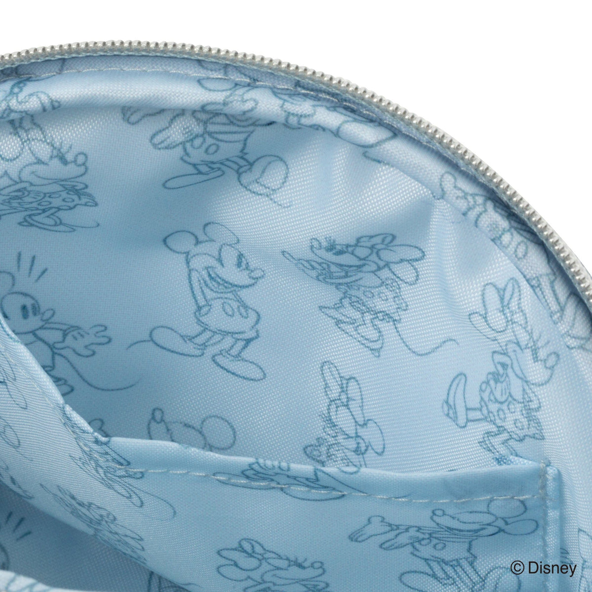 Disney Minnie Face Pouch Light Blue