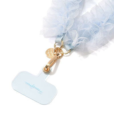 Smartphone hand strap tulle blue