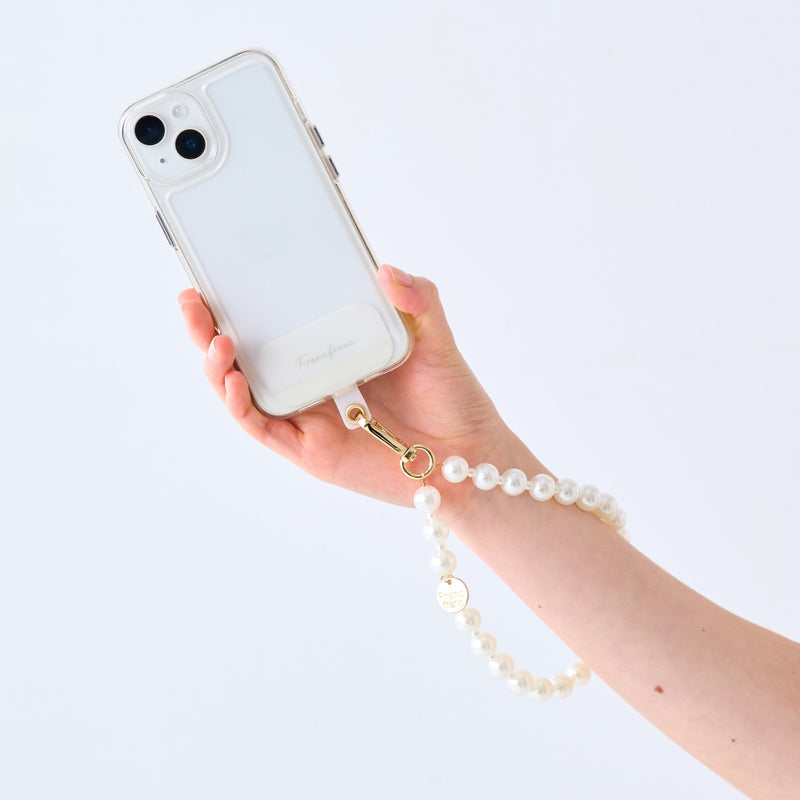 Smartphone Hand Strap Pearl White