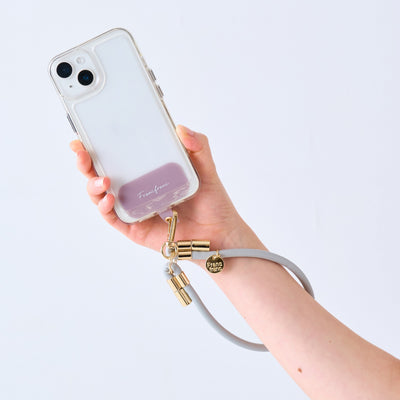 Smartphone hand strap simple gray