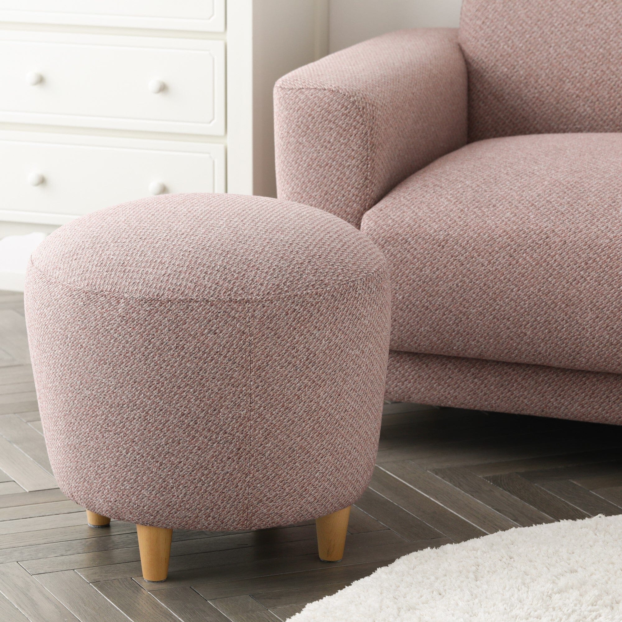 Nuvola Ottoman 2 Pink (W480×D480×H430)