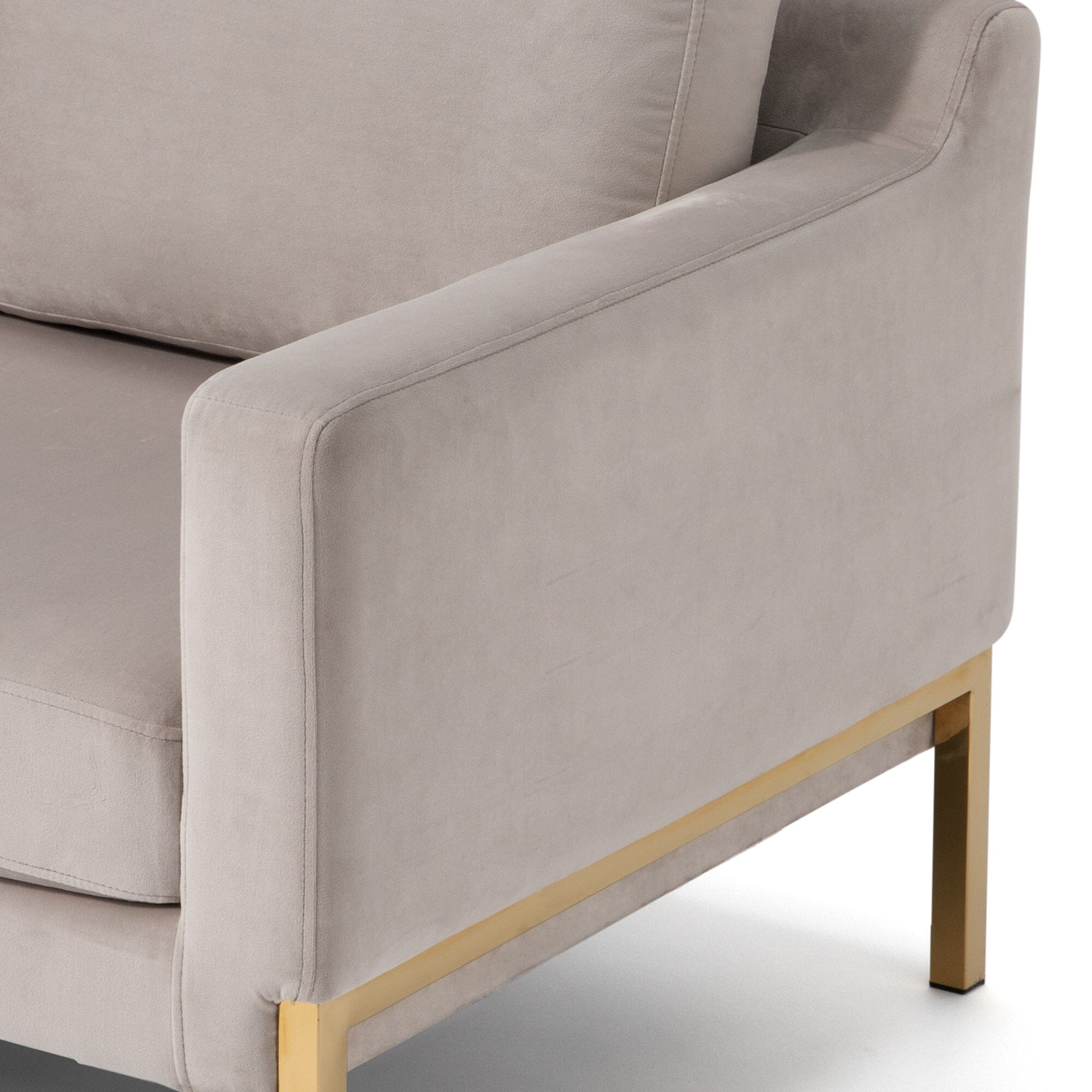 Splen Sofa 2S Light Beige W1280×D705×H730