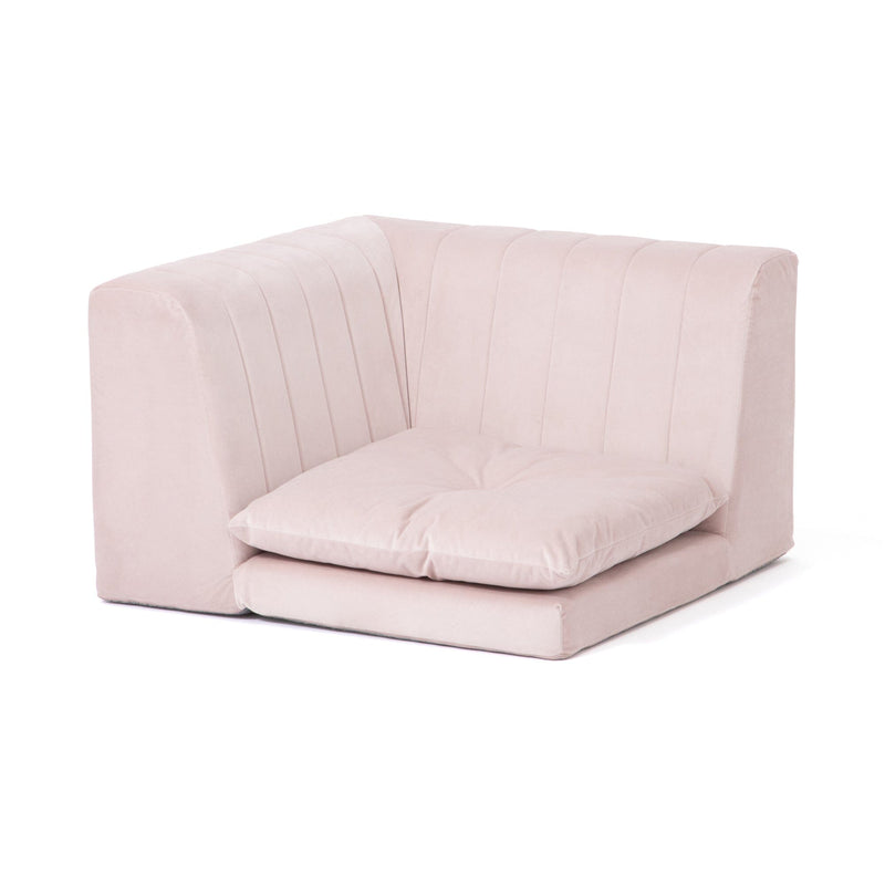 Famille Low Sofa Plus Corner W750×D750×H460mm Pink