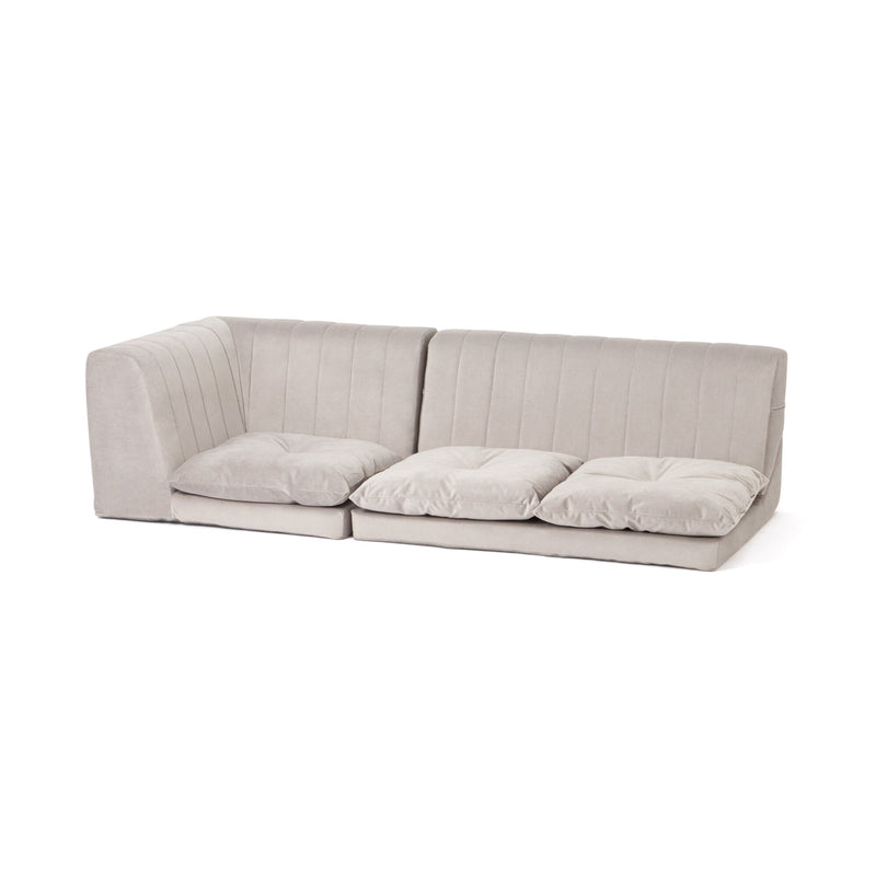 Famille Low Sofa Plus 2S W1000×D750×H390 Grey