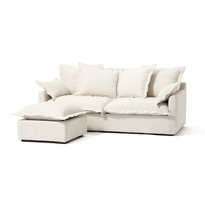 Lina Ottoman Ivory (W650×D650×H430)