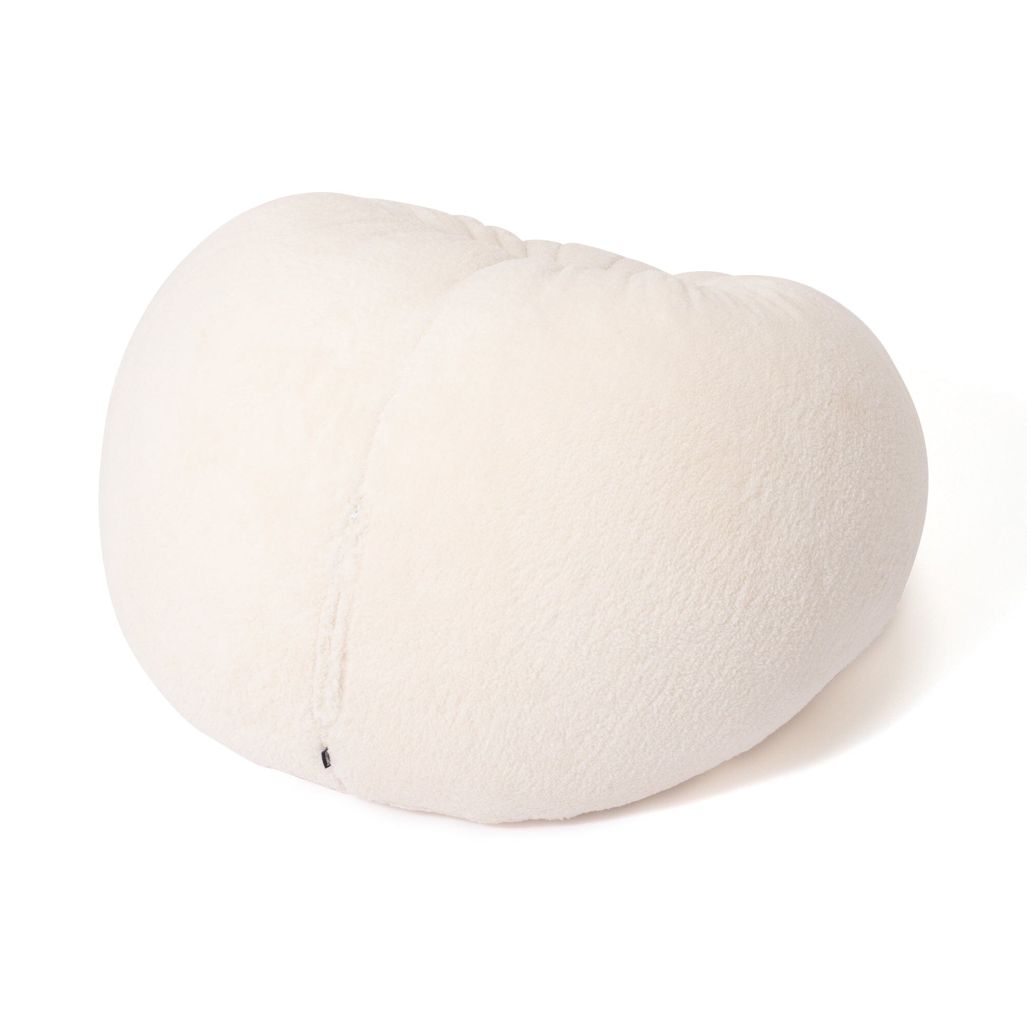 Cherie Poodle Fur Bean Sofa L Ivory W800×D800×H300