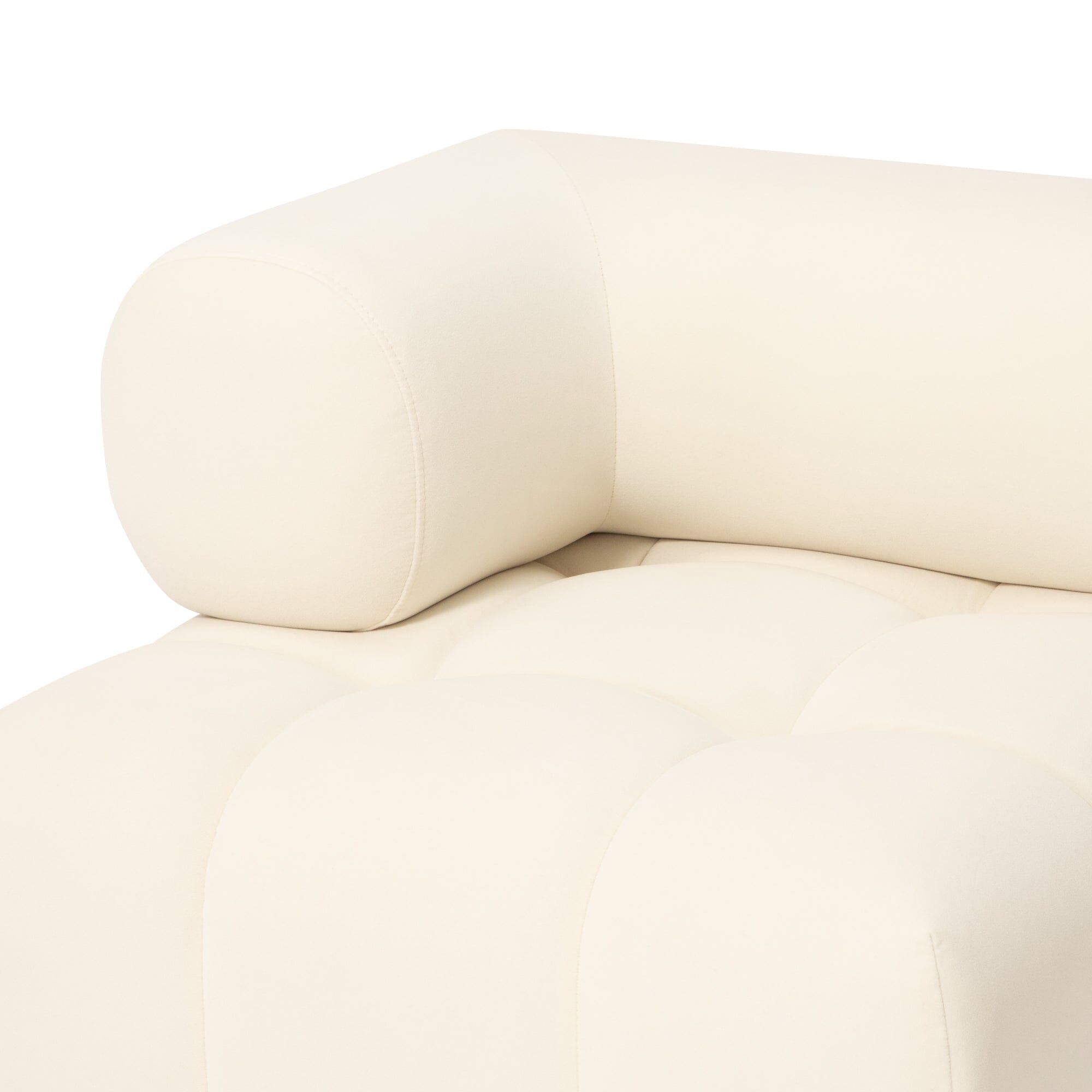Puffy Sofa Arm R White W795×D795×H630