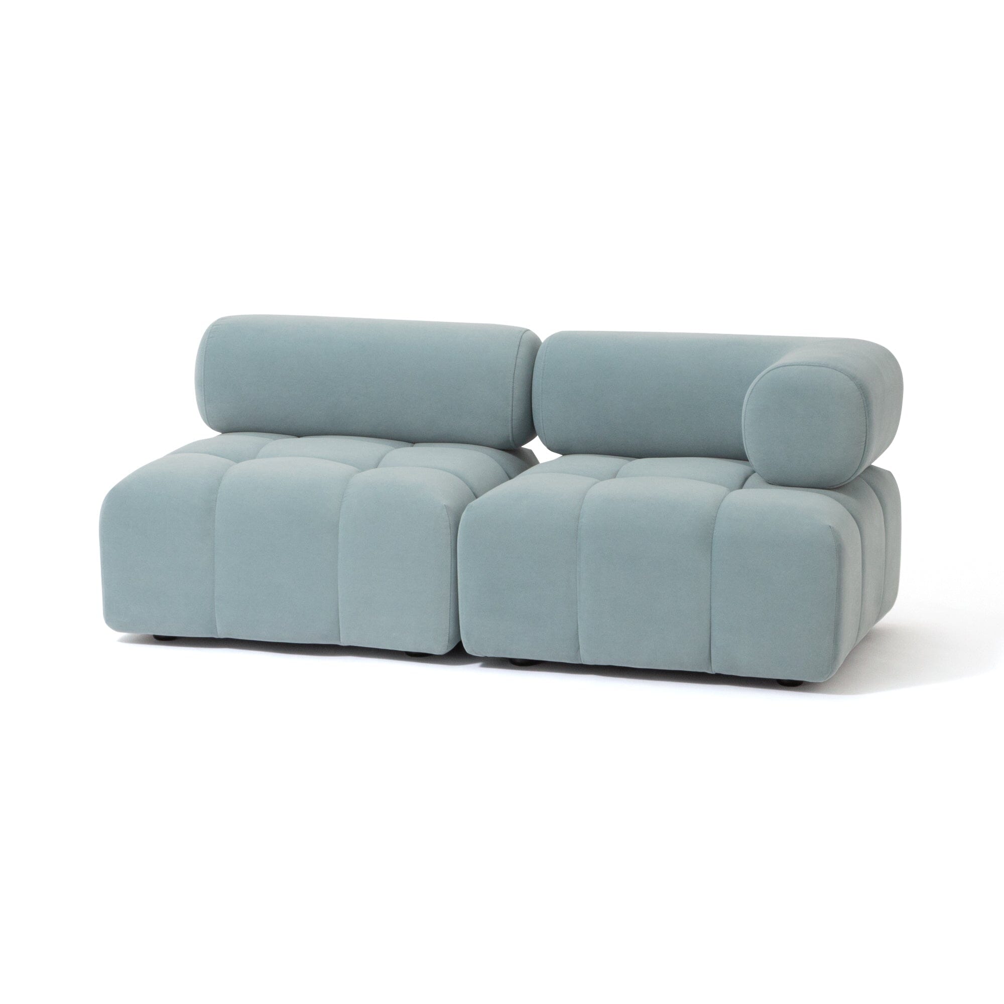 Puffy Sofa Arm L Blue W795×D795×H630