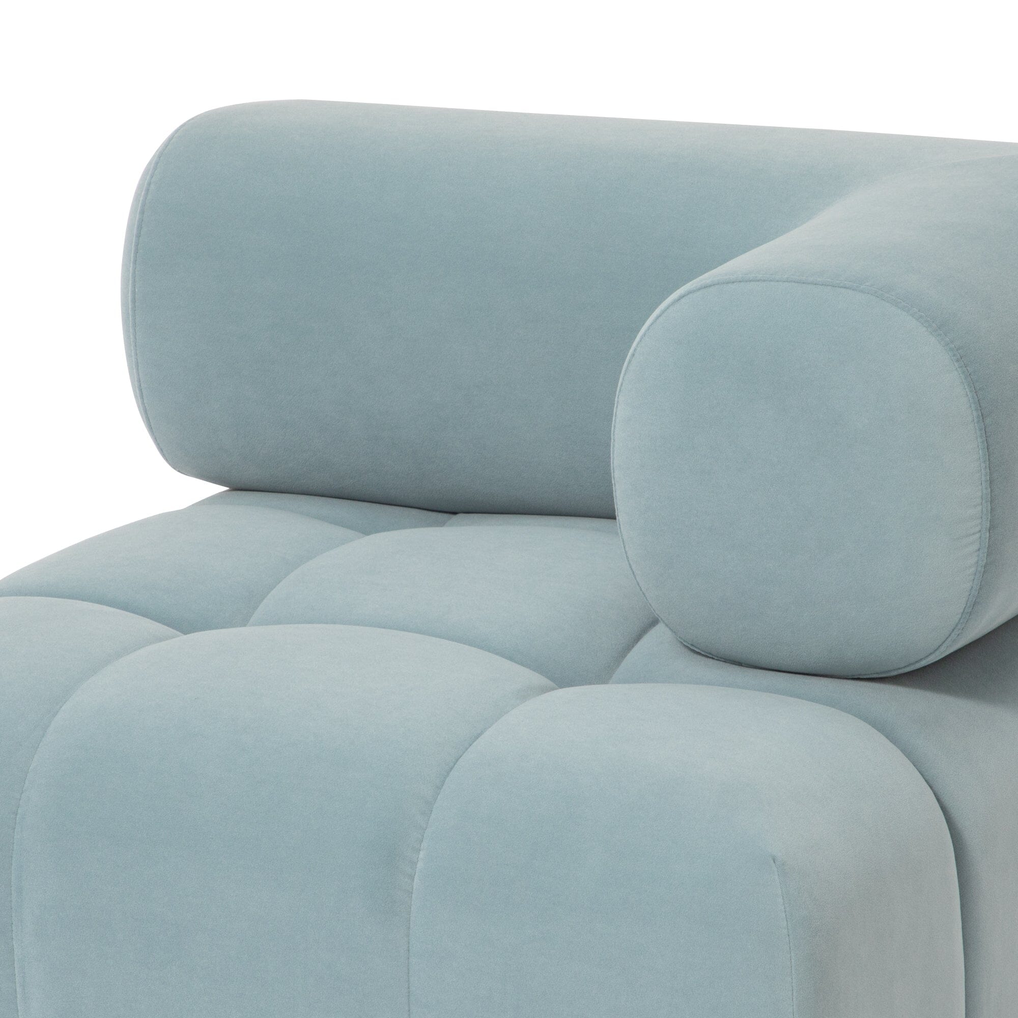 Puffy Sofa Arm L Blue W795×D795×H630