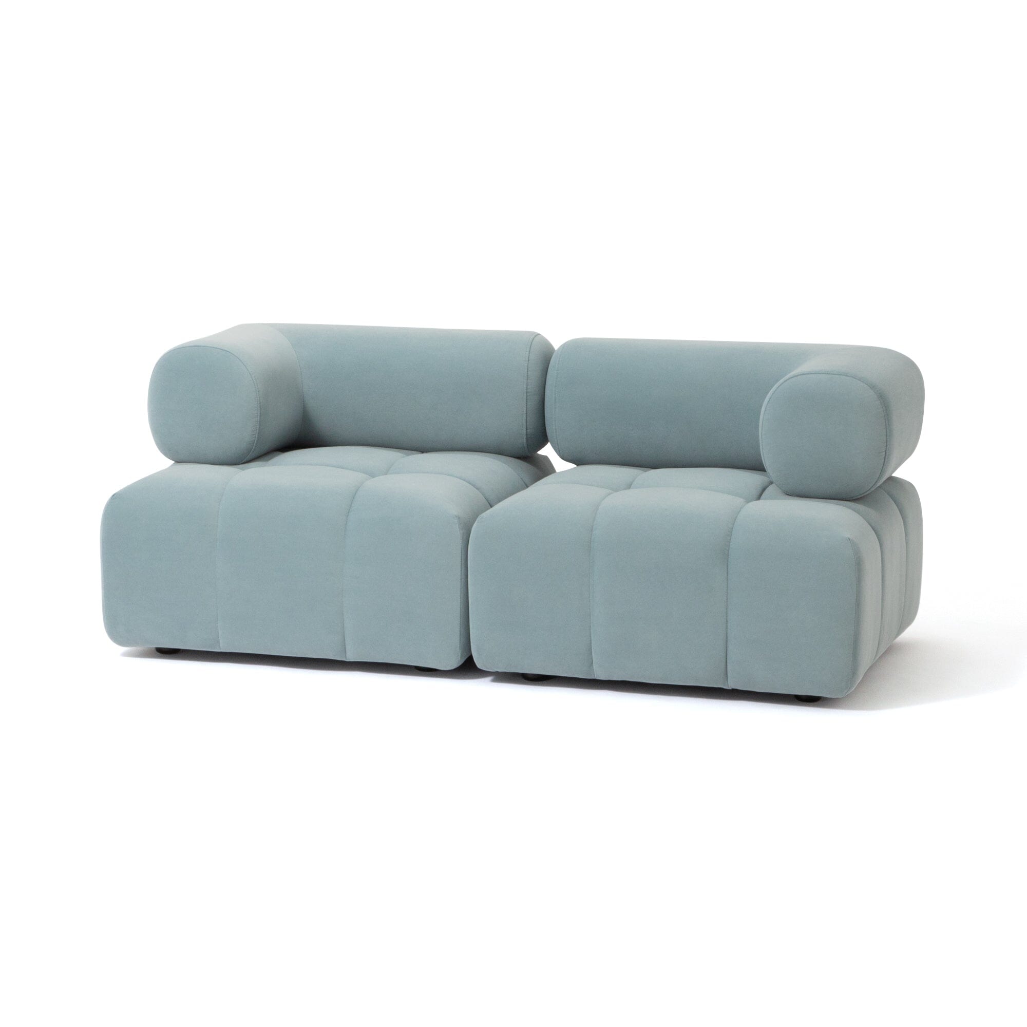Puffy Sofa Arm L Blue W795×D795×H630