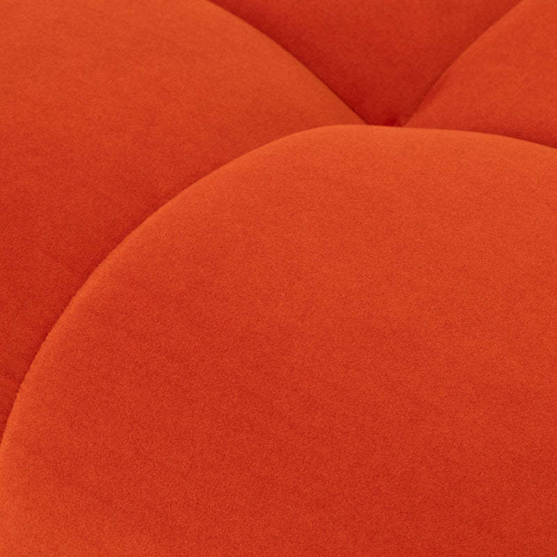 Puffy Sofa Armless Orange W795×D795×H630