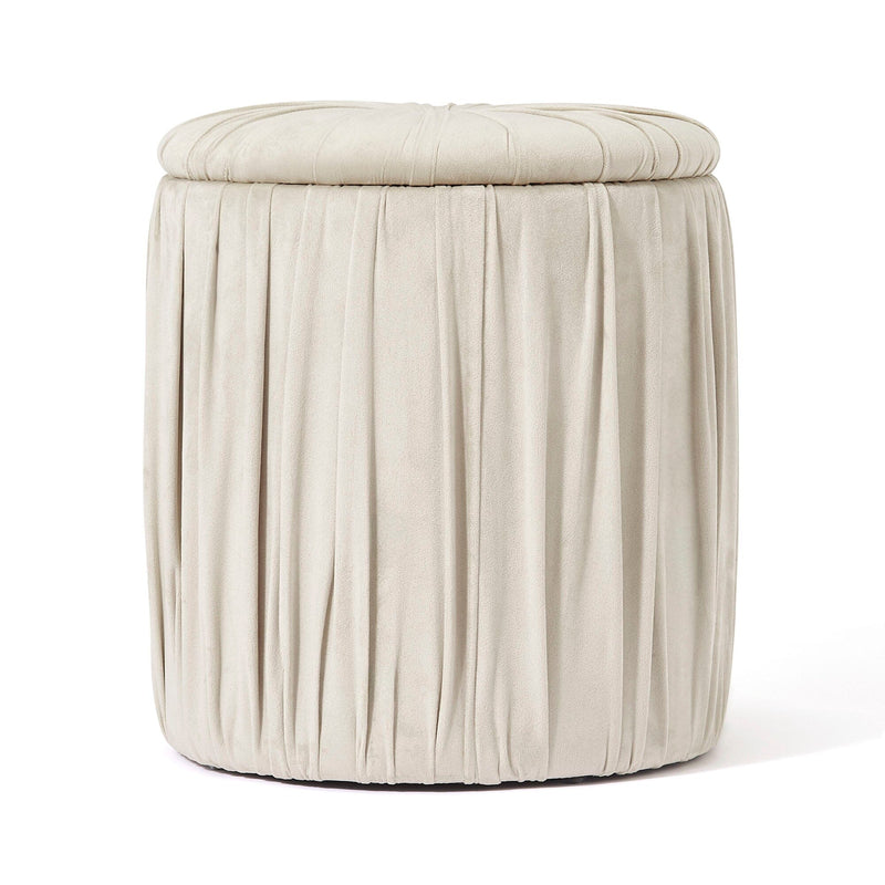 Plisse Stool Gray X Beige