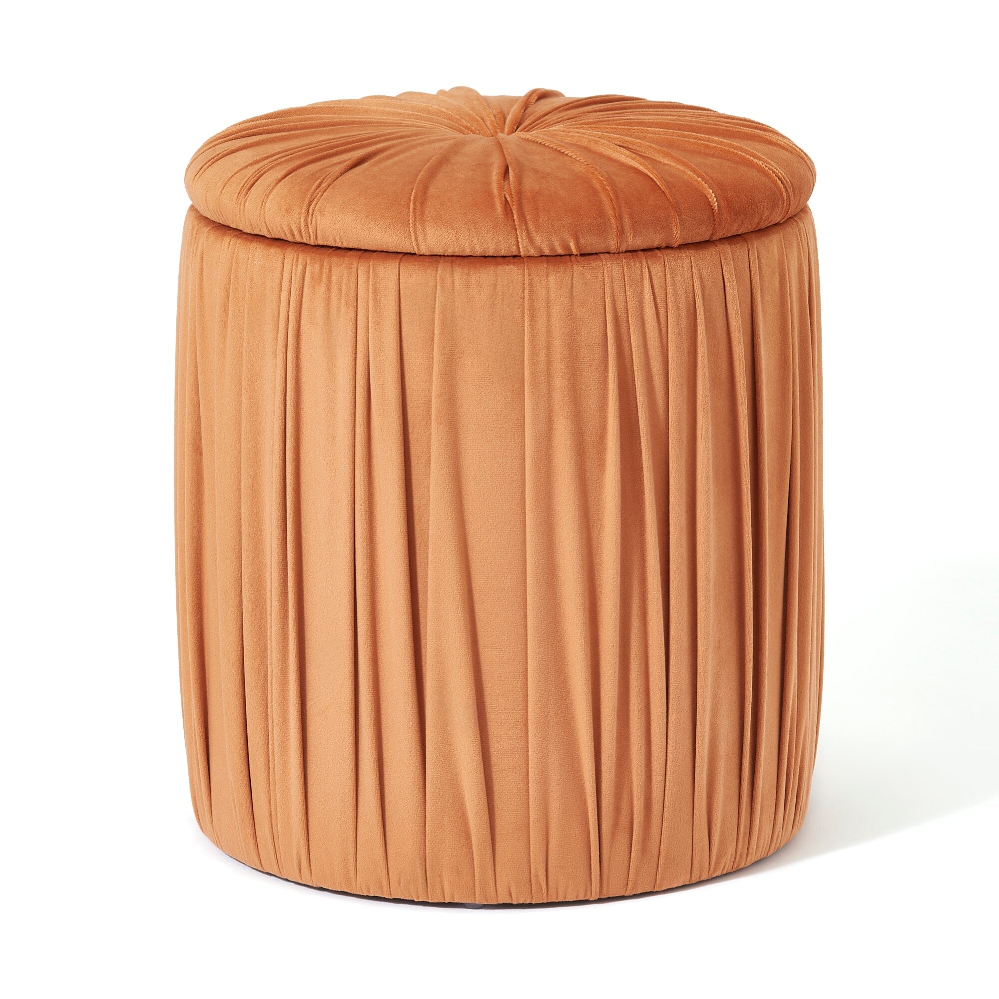 Plisse Stool Orange