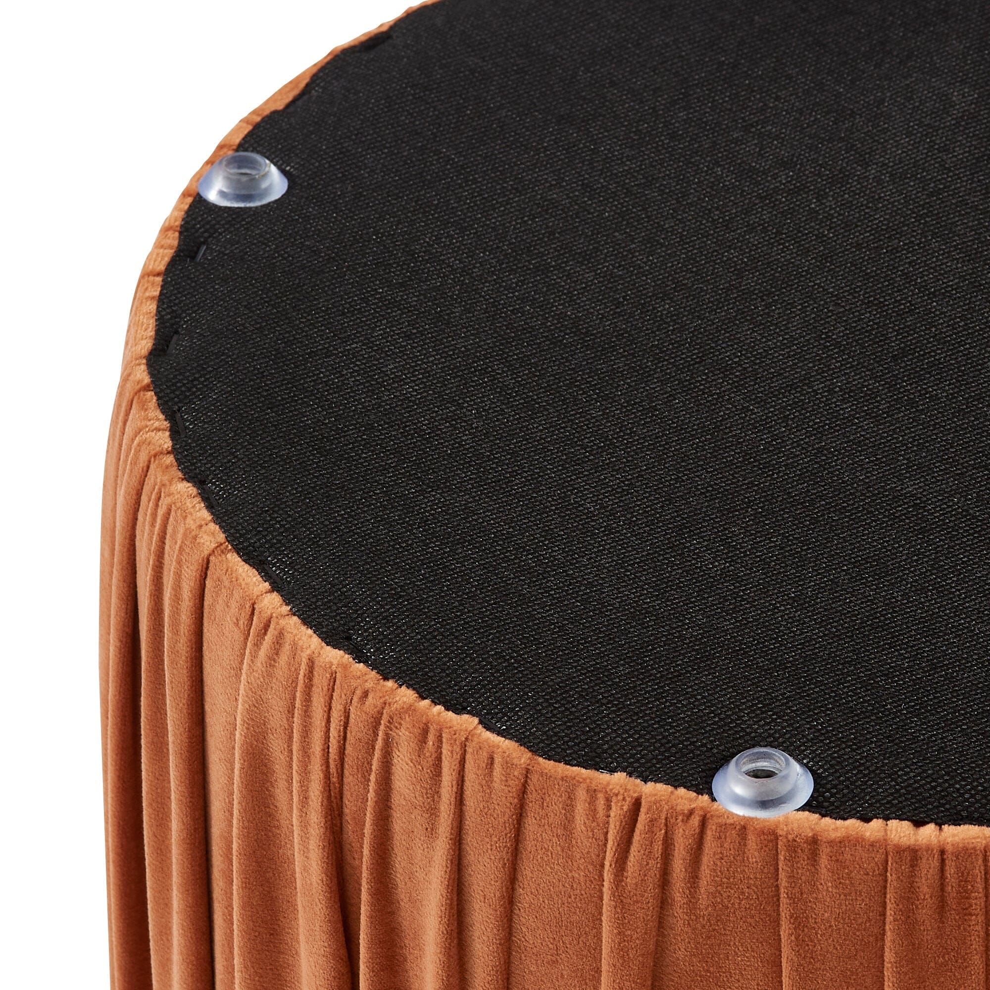 Plisse Stool Orange