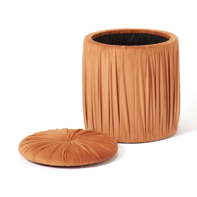 Plisse Stool Orange