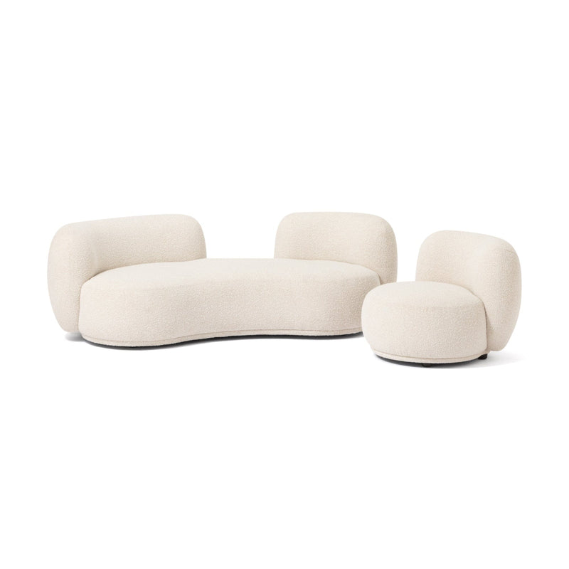 Bonheur Sofa 3 Seat White W2000×D950×H630