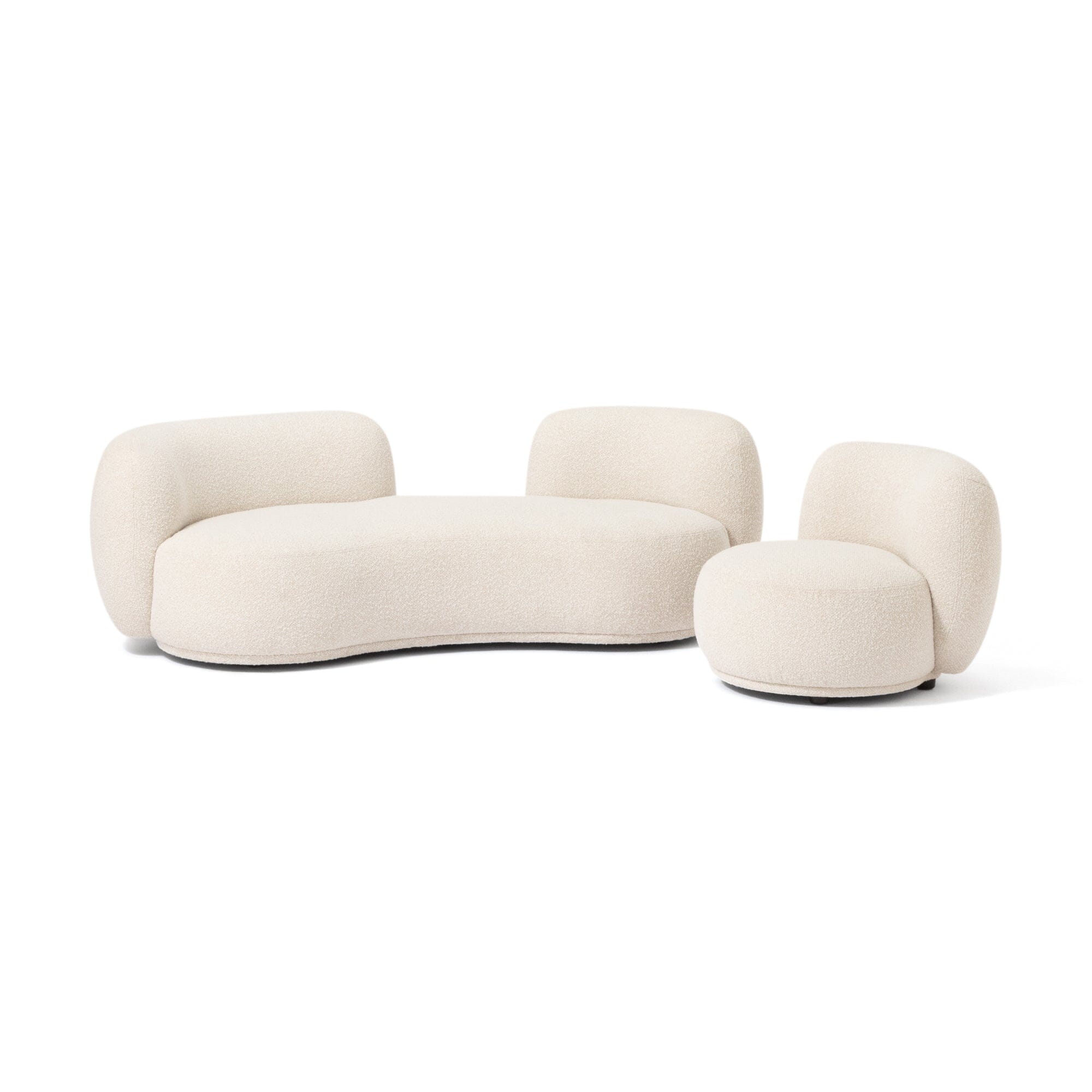 Bonheur Sofa 1Seat White W710×D800×H630