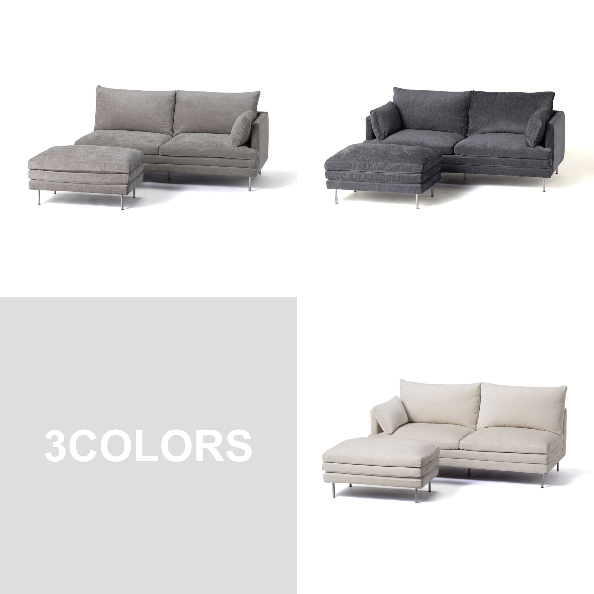Large Sofa 3S Gray (W1860)