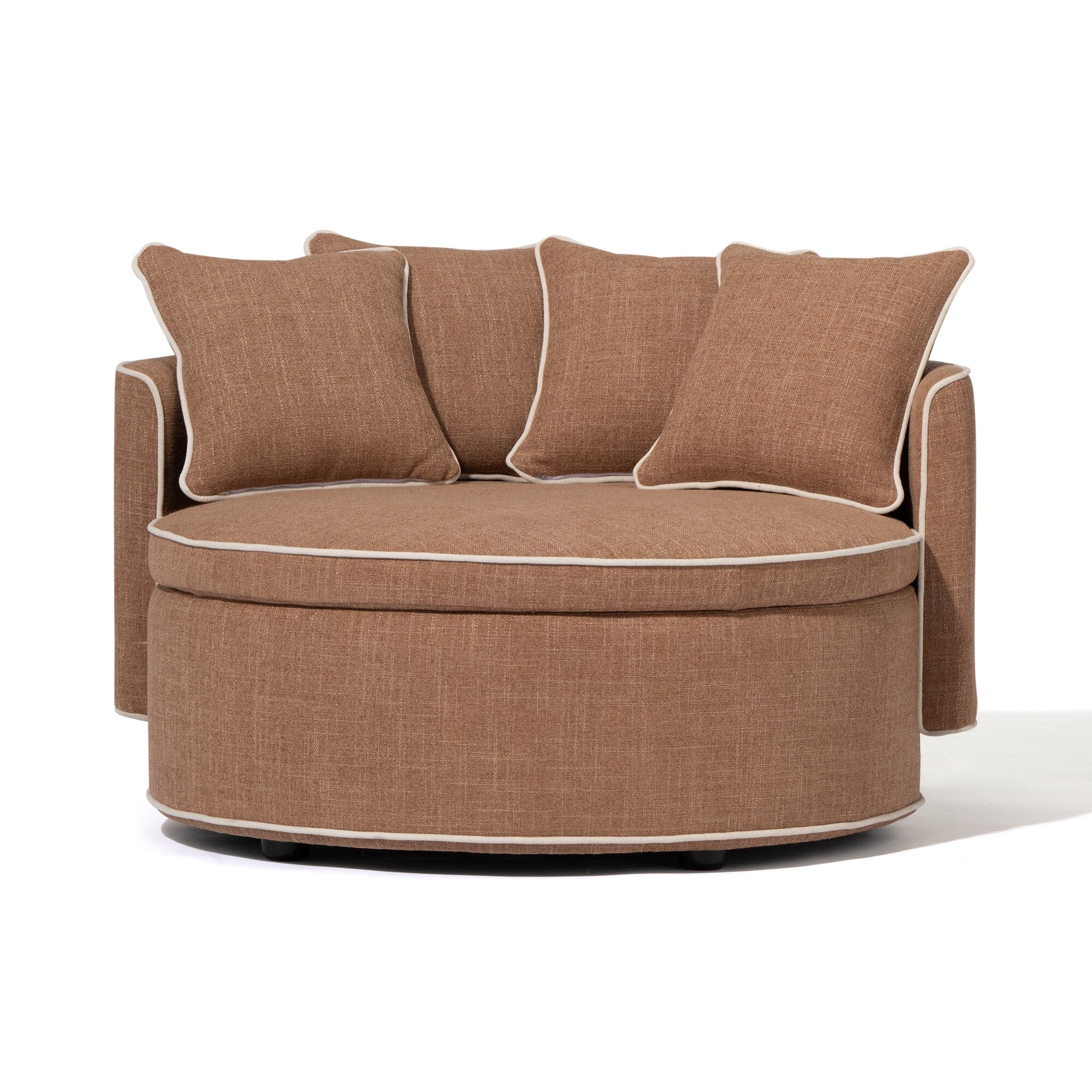 Nook Sofa Round Light Brown