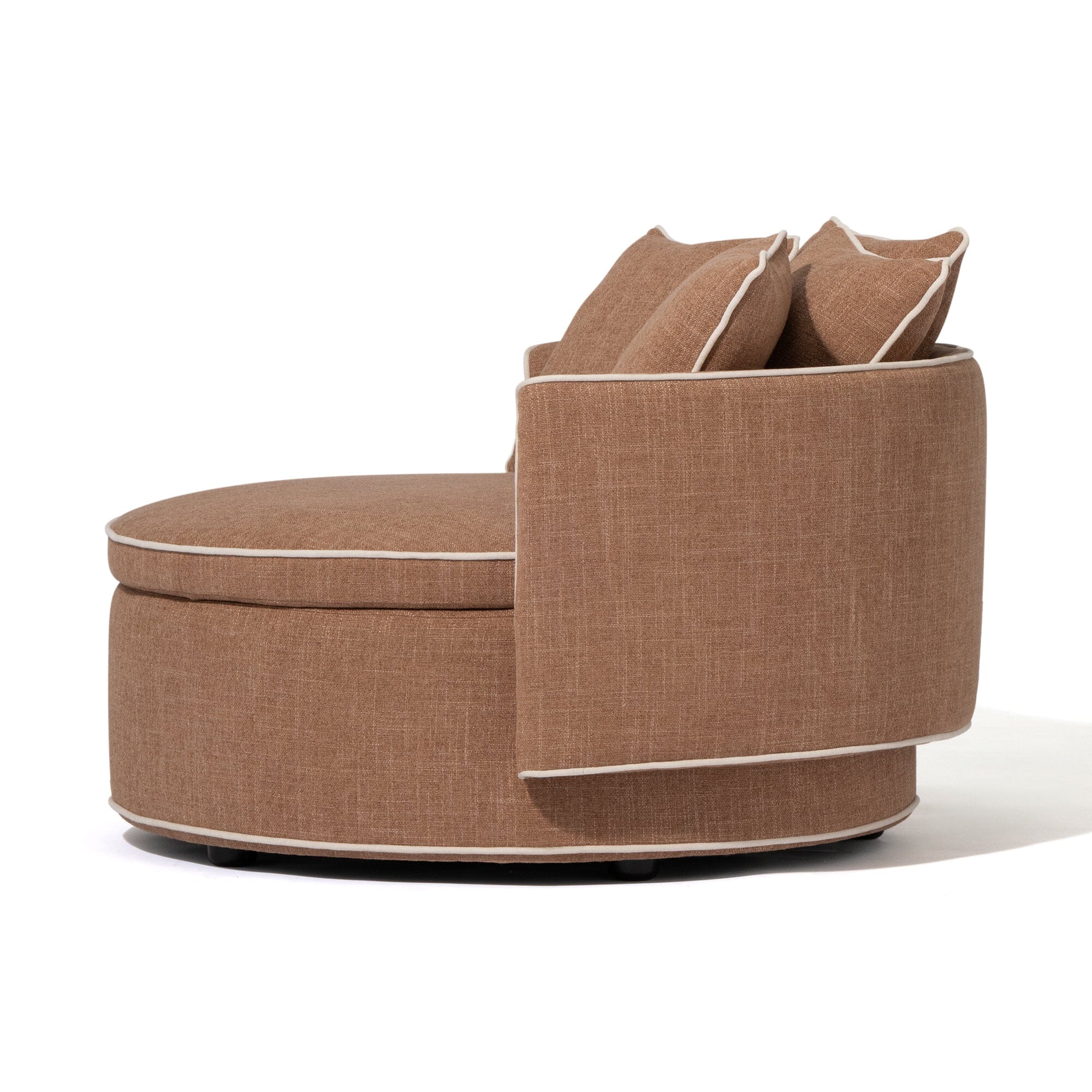 Nook Sofa Round Light Brown