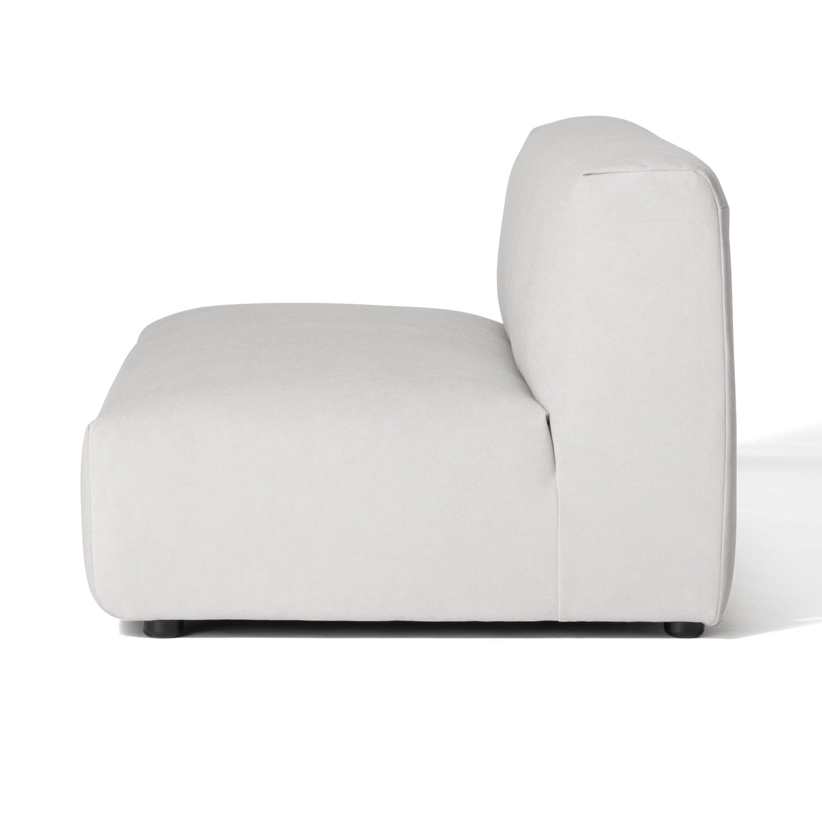 Aurea Armless Sofa 2 Seater Light Gray