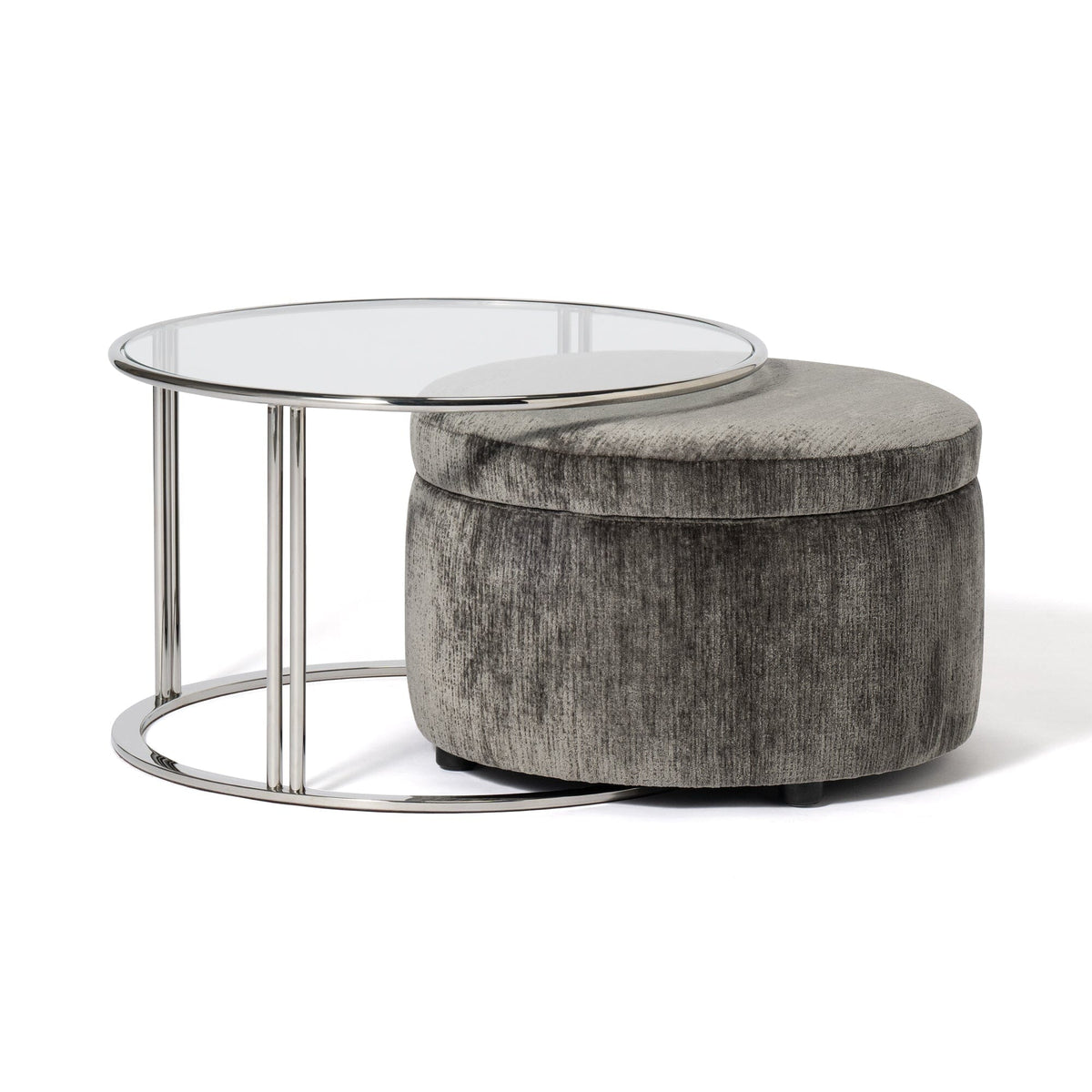 Verna Ottoman Dark Gray (W560)