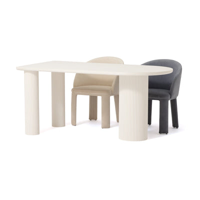 Palm Dining Table (A) W1600×D750×H730 White