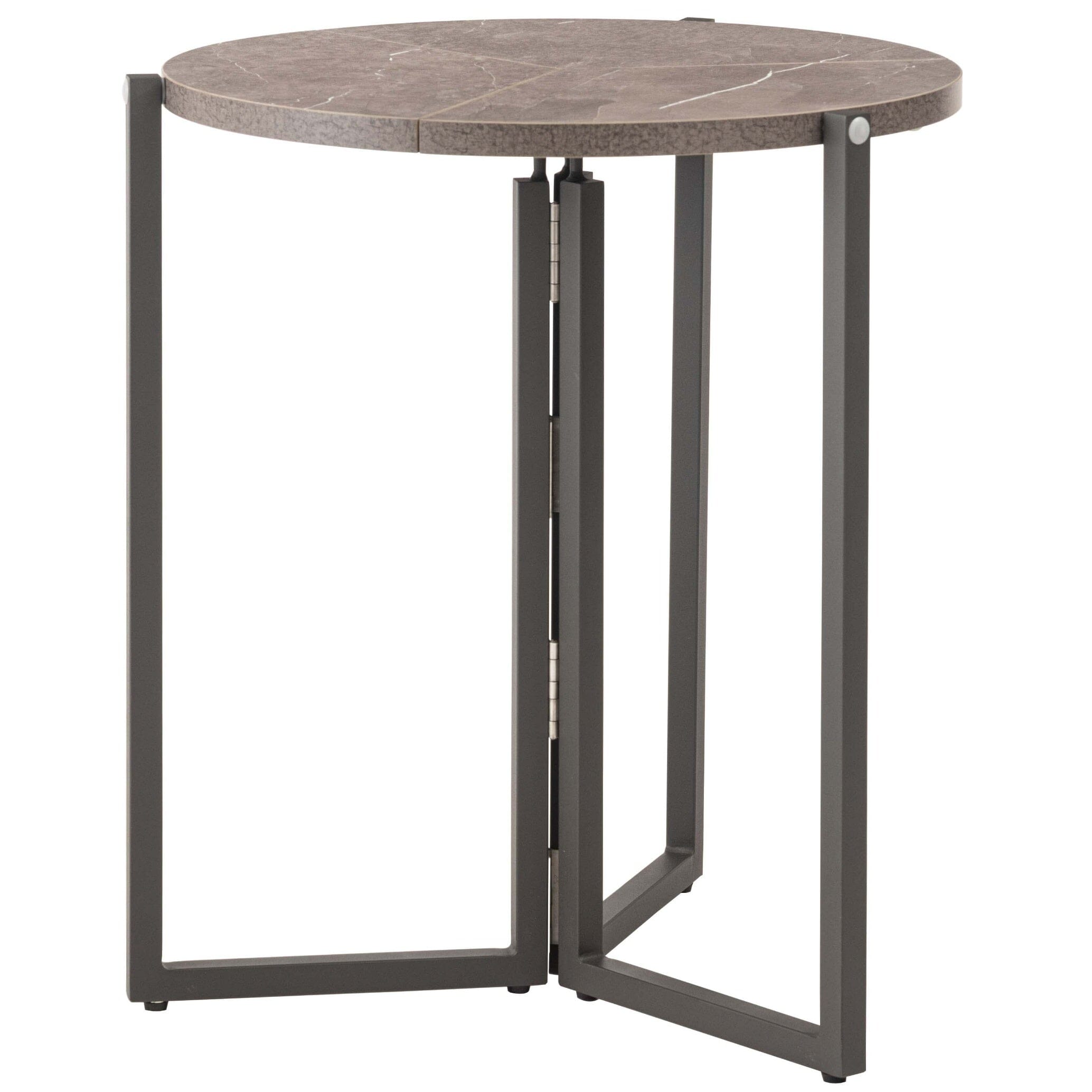 Folding Table Round  60 Gray