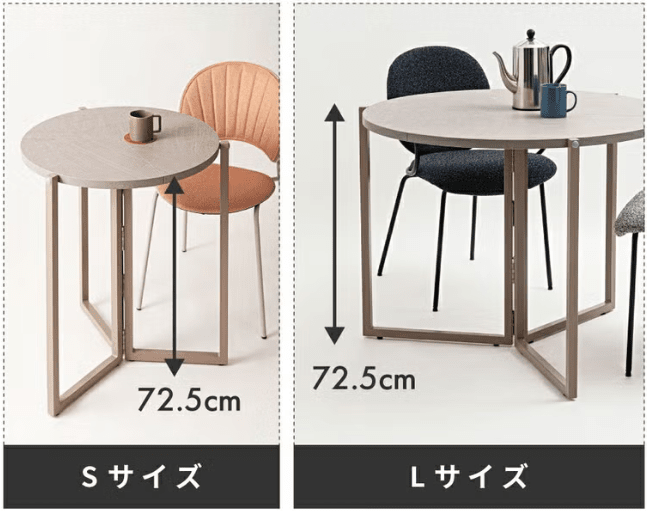 Folding Table Round  60 Gray