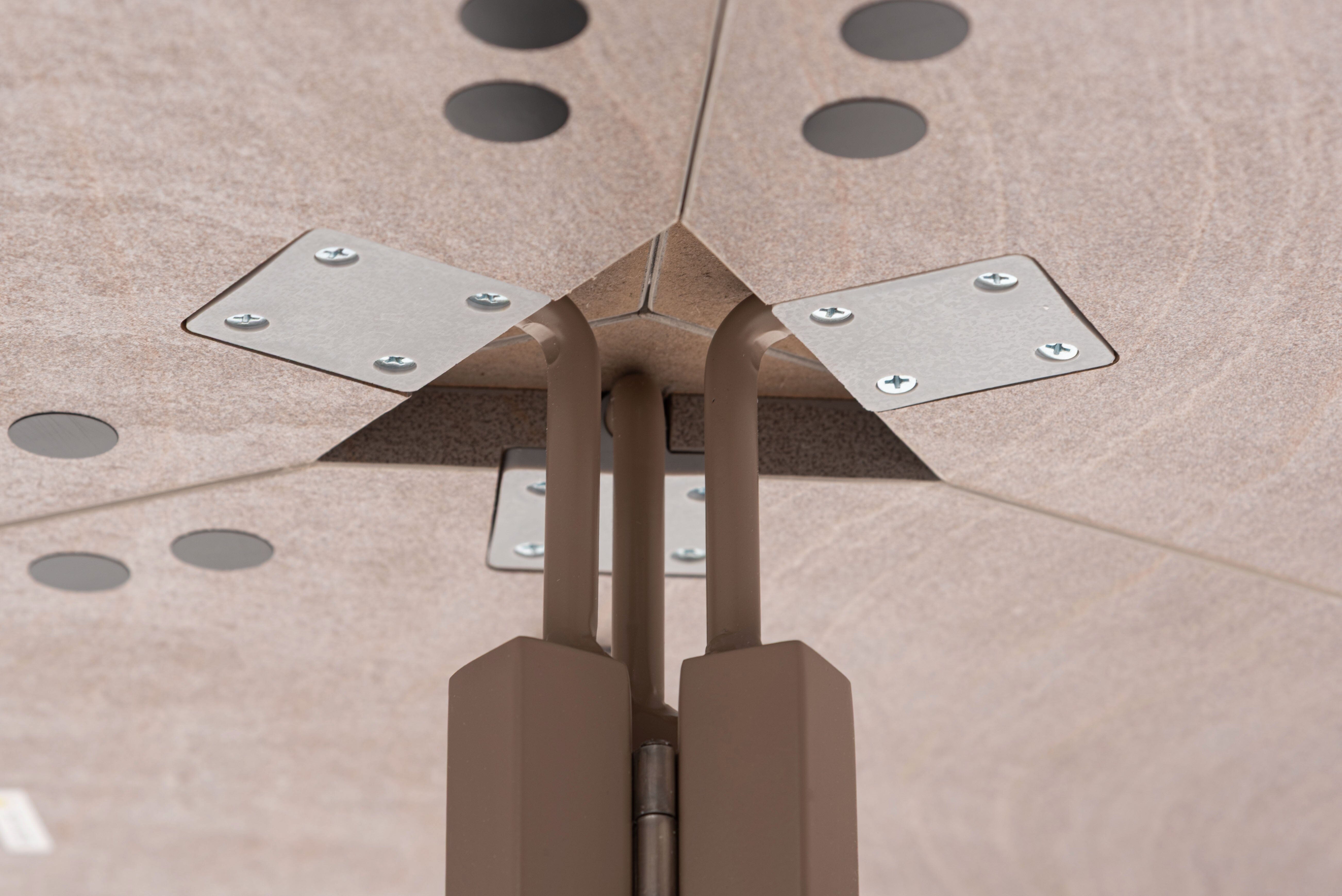 Folding Table Round  60 Beige