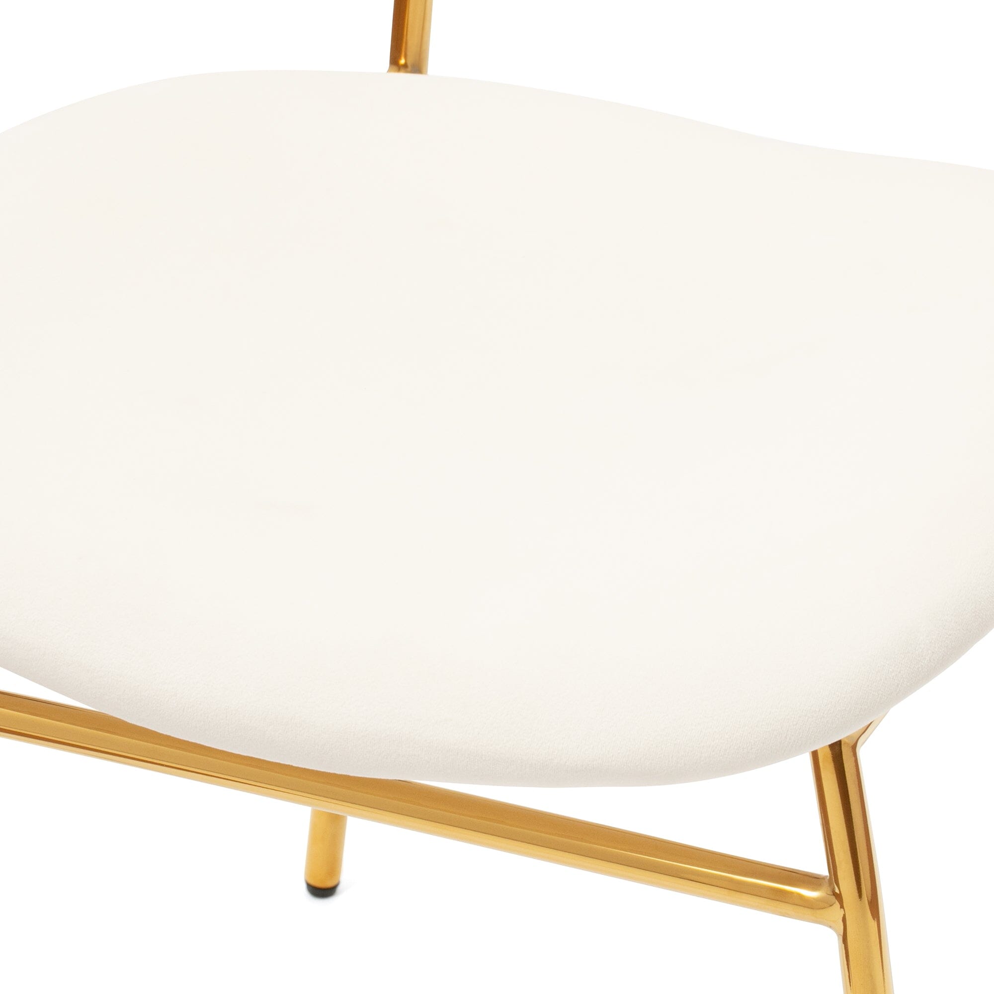 Belle Chair White 500 × 560 × 810 Gold