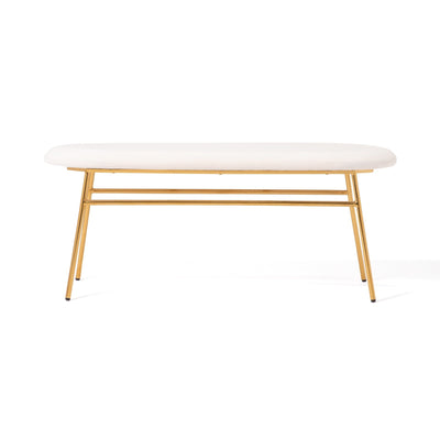 Belle Bench White x Gold