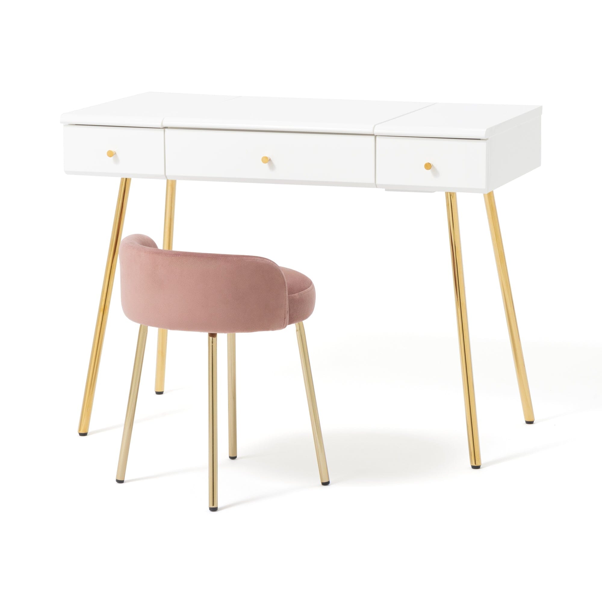 Plumor Stool Pink X Gold