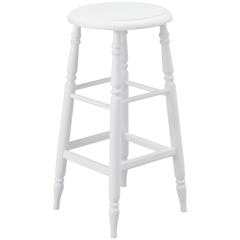 Prado Stool High White (W310 × D310 × H630)