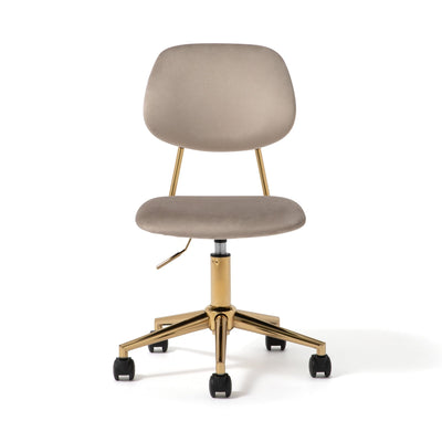 Poil Desk Chair  Grey x Beige