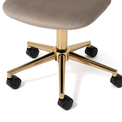 Poil Desk Chair  Grey x Beige