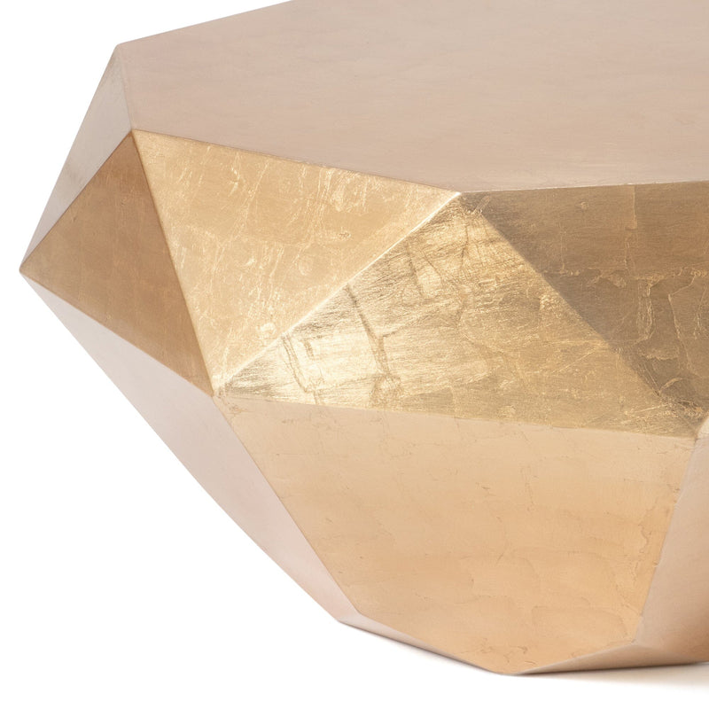 Diamond table L 700 x 700 x 340 Gold