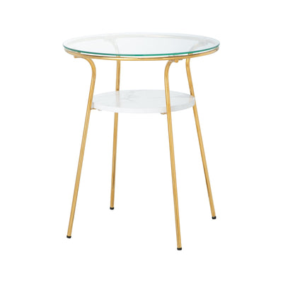 Legato Side Table Gold x Marble