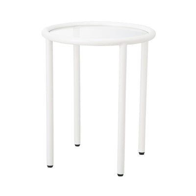 Cestbeau Side Table Round  White