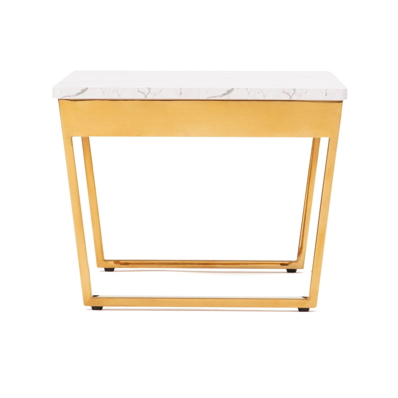Classy Folding Table Marble X Gold