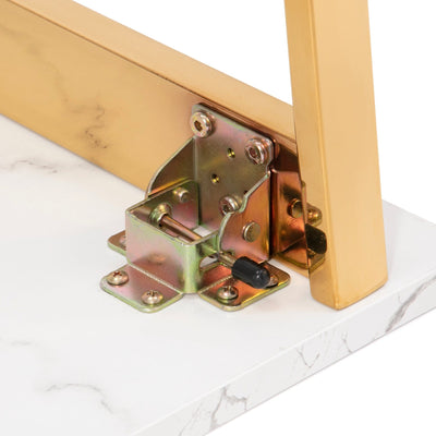Classy Folding Table Marble X Gold