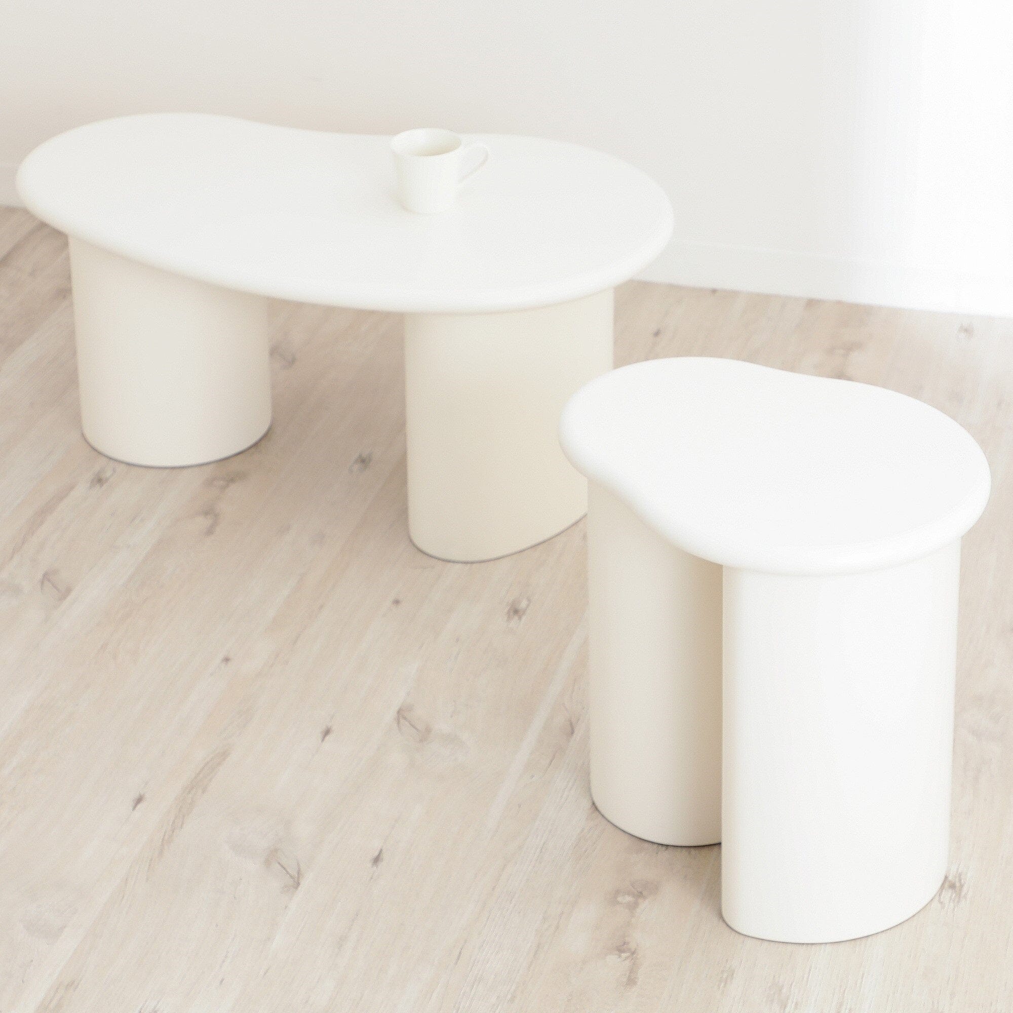 Riva Side Table White (W450×D360×H455)