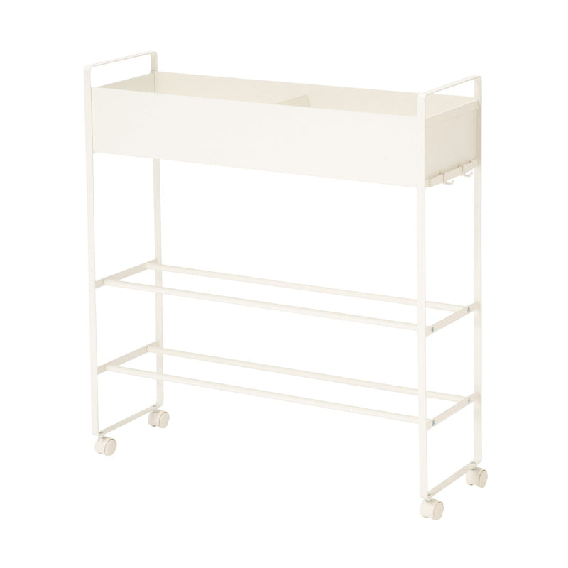 Rolling Entry Storage Shelf White