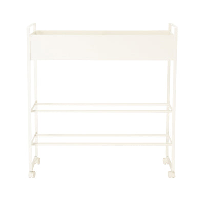 Rolling Entry Storage Shelf White