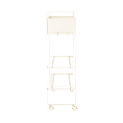 Rolling Entry Storage Shelf White