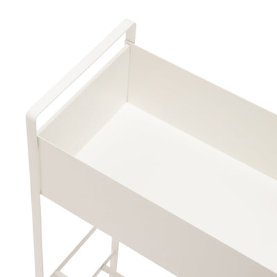 Rolling Entry Storage Shelf White