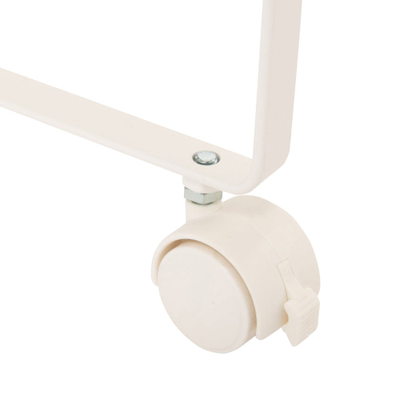 Rolling Entry Storage Shelf White