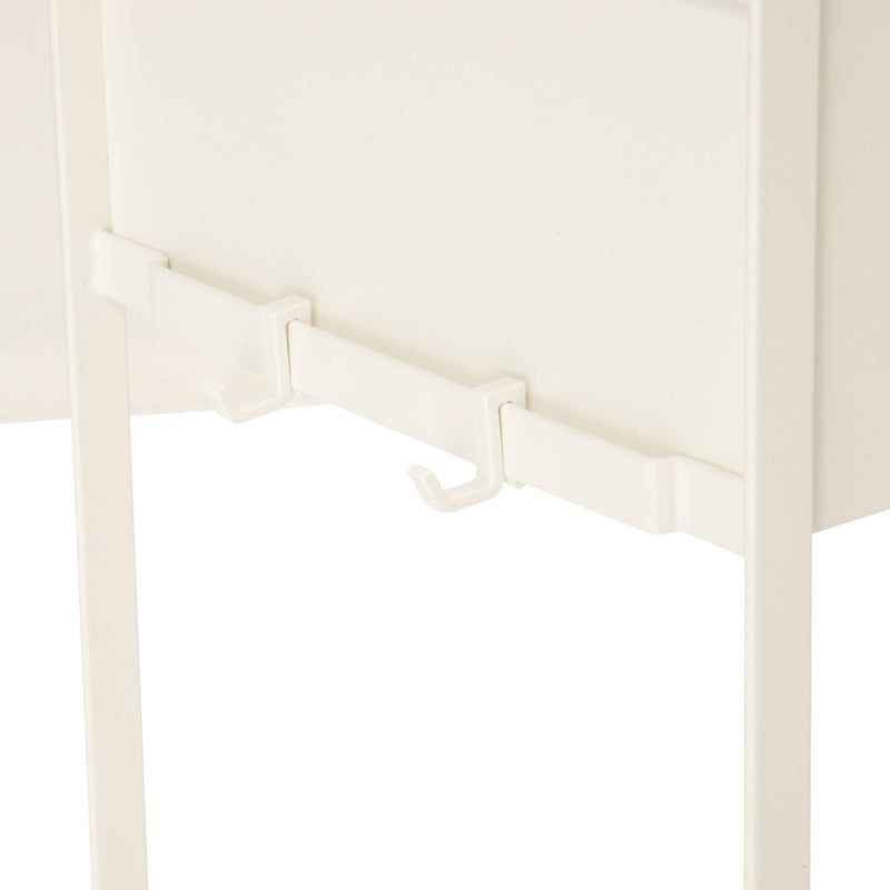 Rolling Entry Storage Shelf White