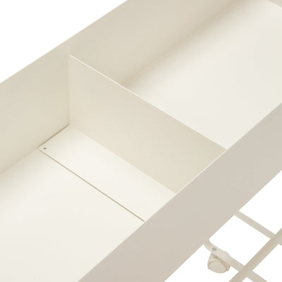 Rolling Entry Storage Shelf White