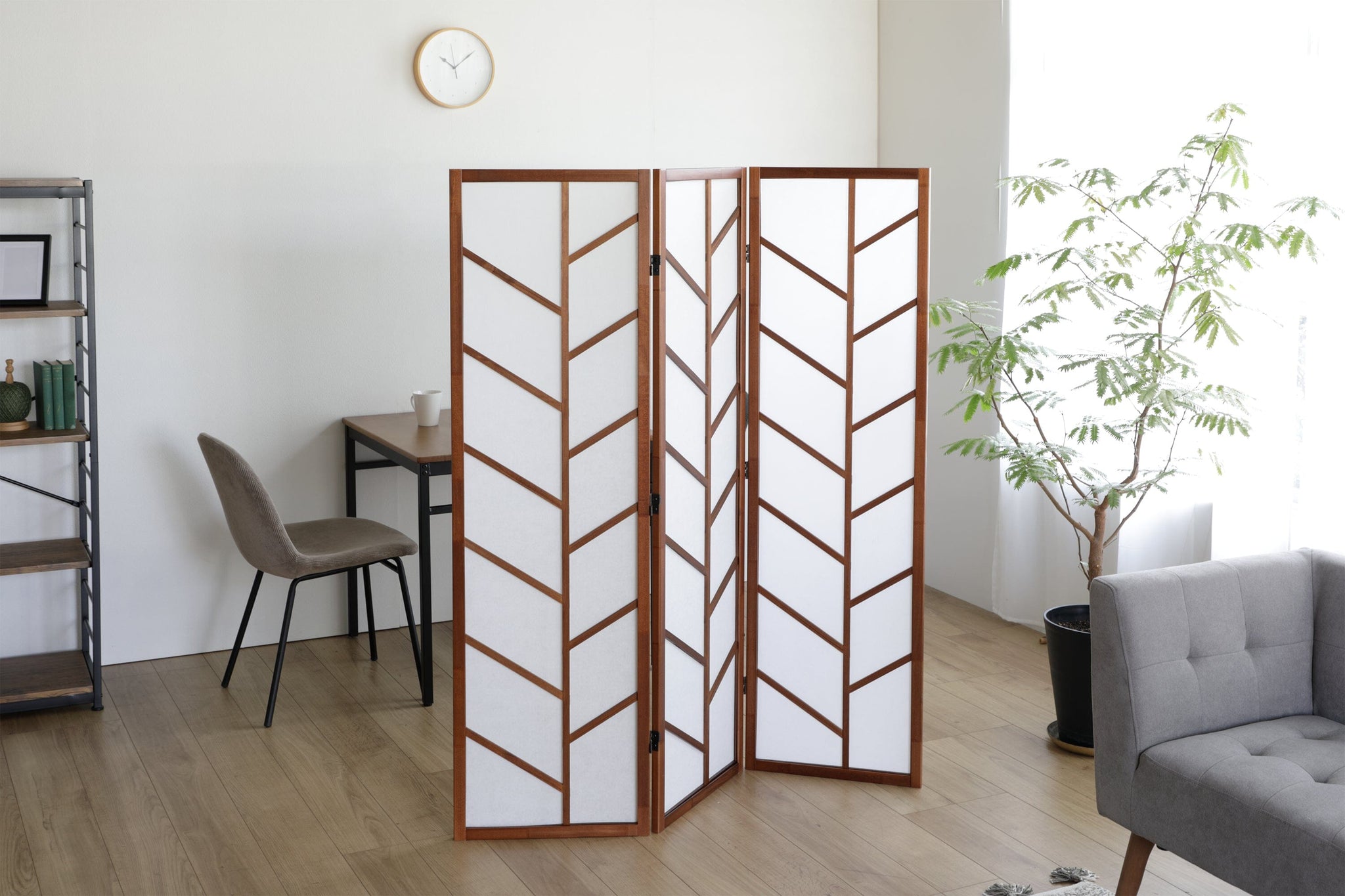 Wood Partition Brown